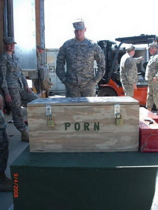 humor military porn box