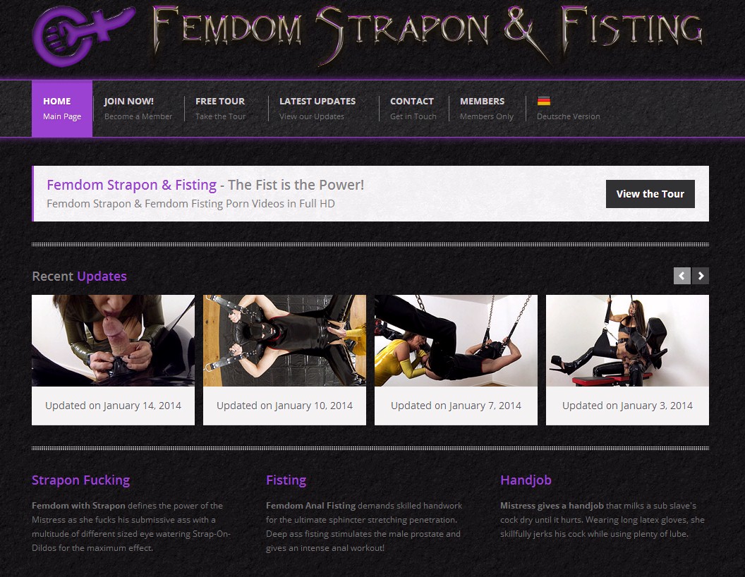 fetish site femdom strapon fisting 